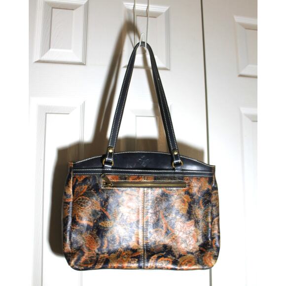 Patricia Nash Navy Blue Toscana Poppy Tote - Picture 1 of 5